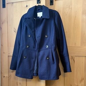 Deep Blue Pea Coat
